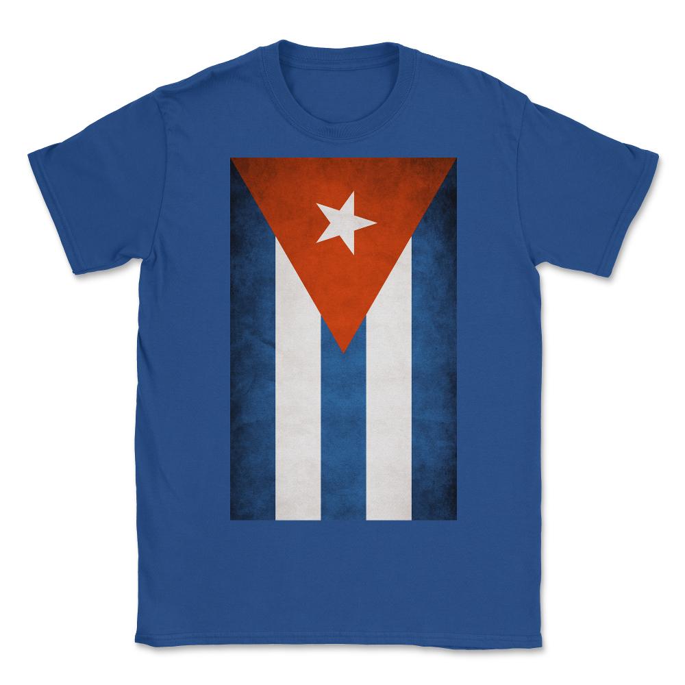 Flag Of Cuba - Unisex T-Shirt - Royal Blue