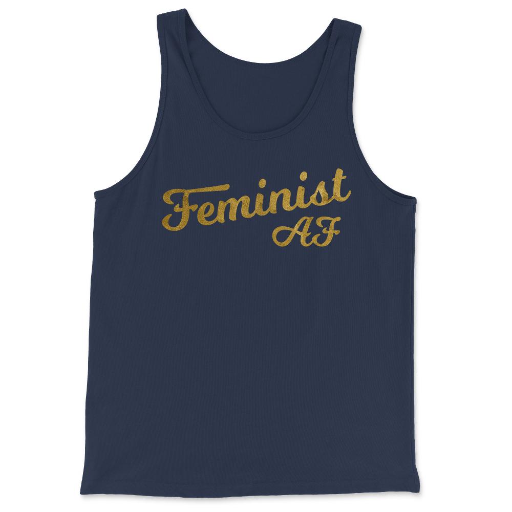 Feminist Af - Tank Top - Navy
