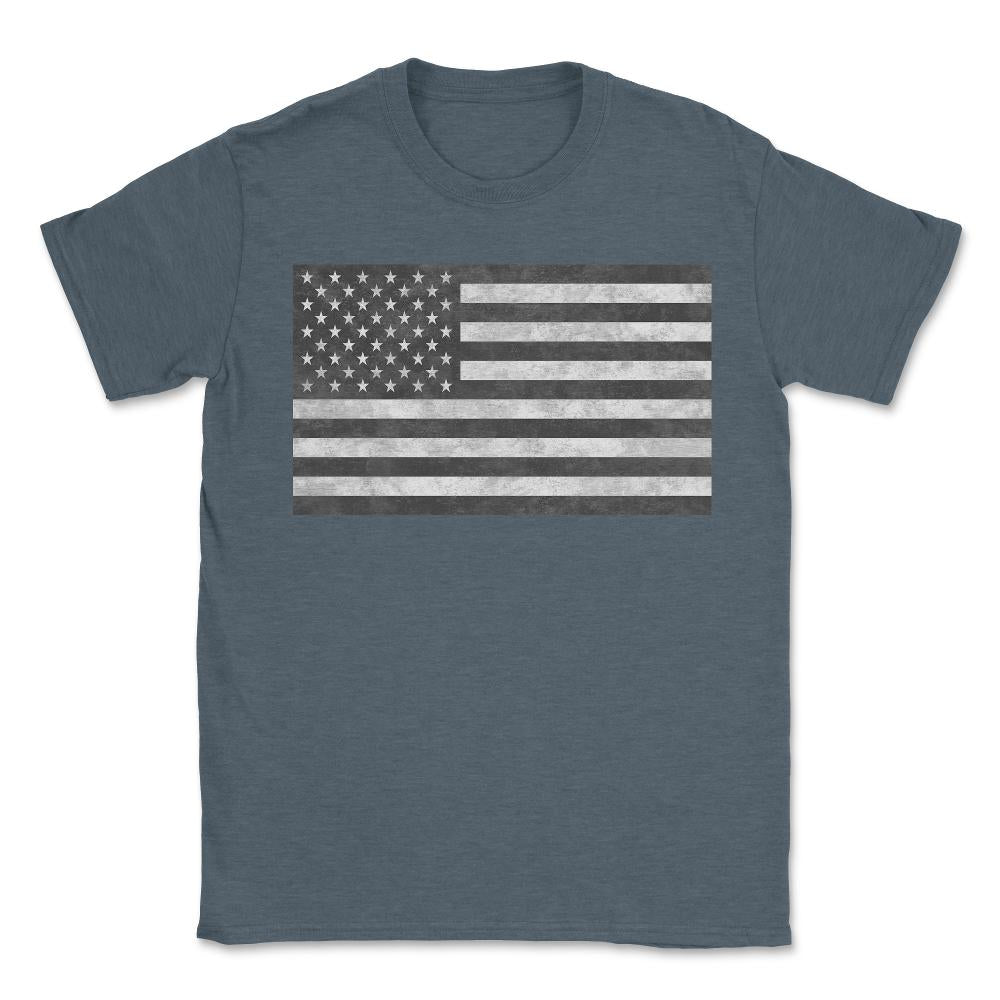 Tactical USA Flag Retro - Unisex T-Shirt - Dark Grey Heather