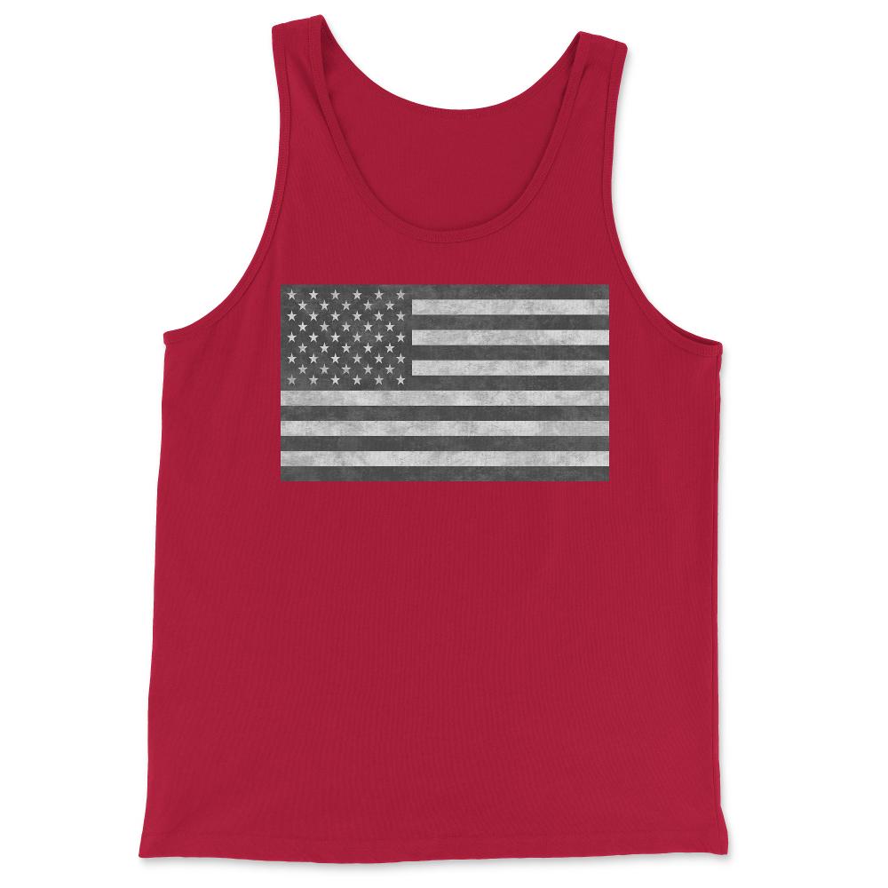 Tactical USA Flag Retro - Tank Top - Red