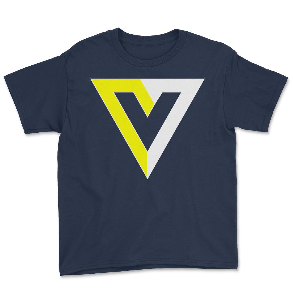 V Is For Voluntary AnCap Anarcho-Capitalism - Youth Tee - Navy