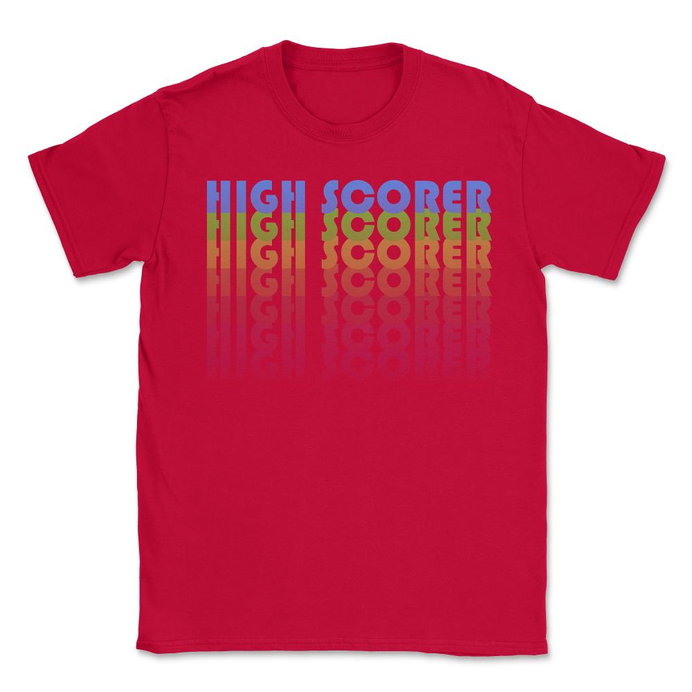 High Scorer Gamer Retro - Unisex T-Shirt - Red