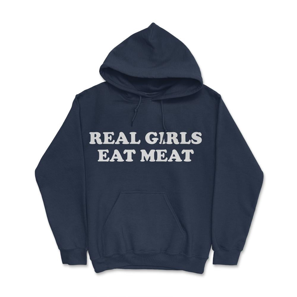 Real Girls Eat Meat - Hoodie - Navy