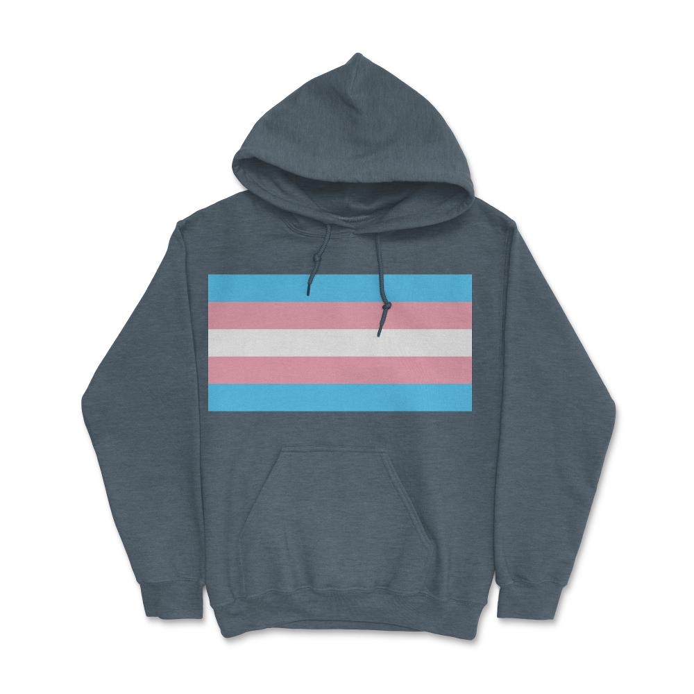 Transgender Pride Flag - Hoodie - Dark Grey Heather