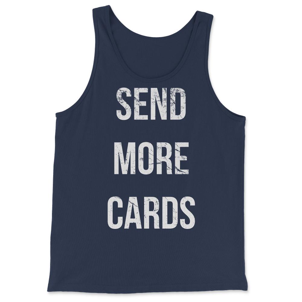 Send More Cards Snail Mail Funny - Tank Top - Navy