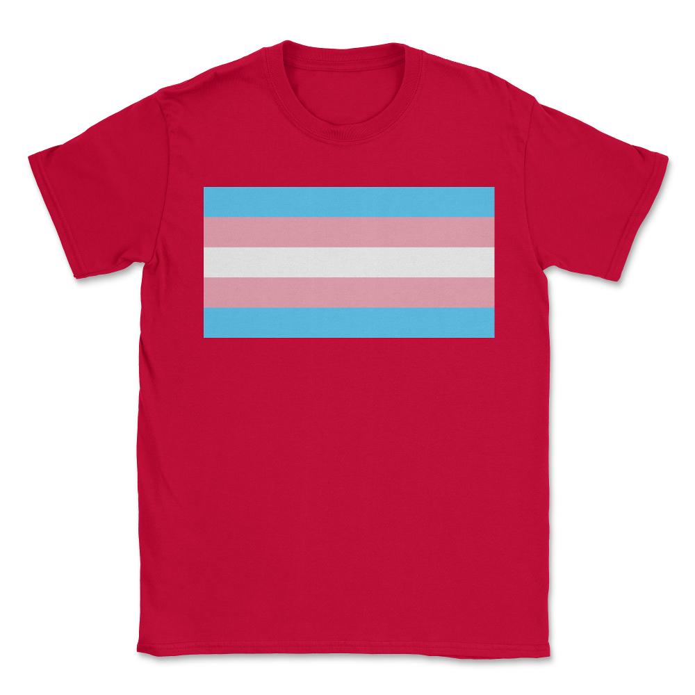 Transgender Pride Flag - Unisex T-Shirt - Red