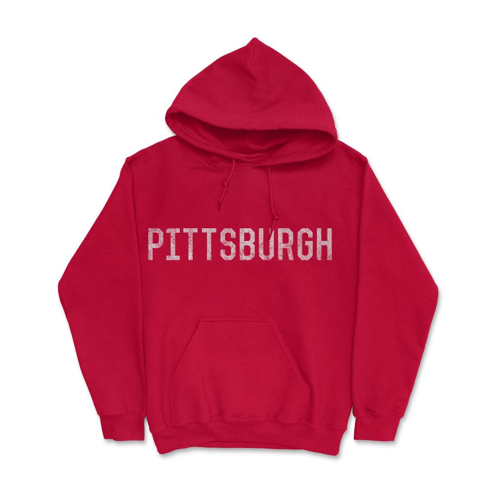 Retro Pittsburgh Pennsylvania - Hoodie - Red