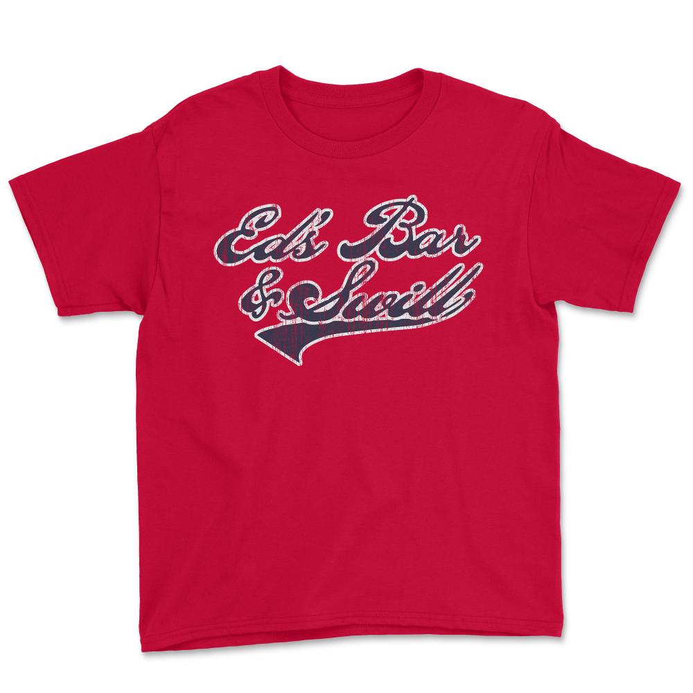 Eds Bar And Swill Retro - Youth Tee - Red