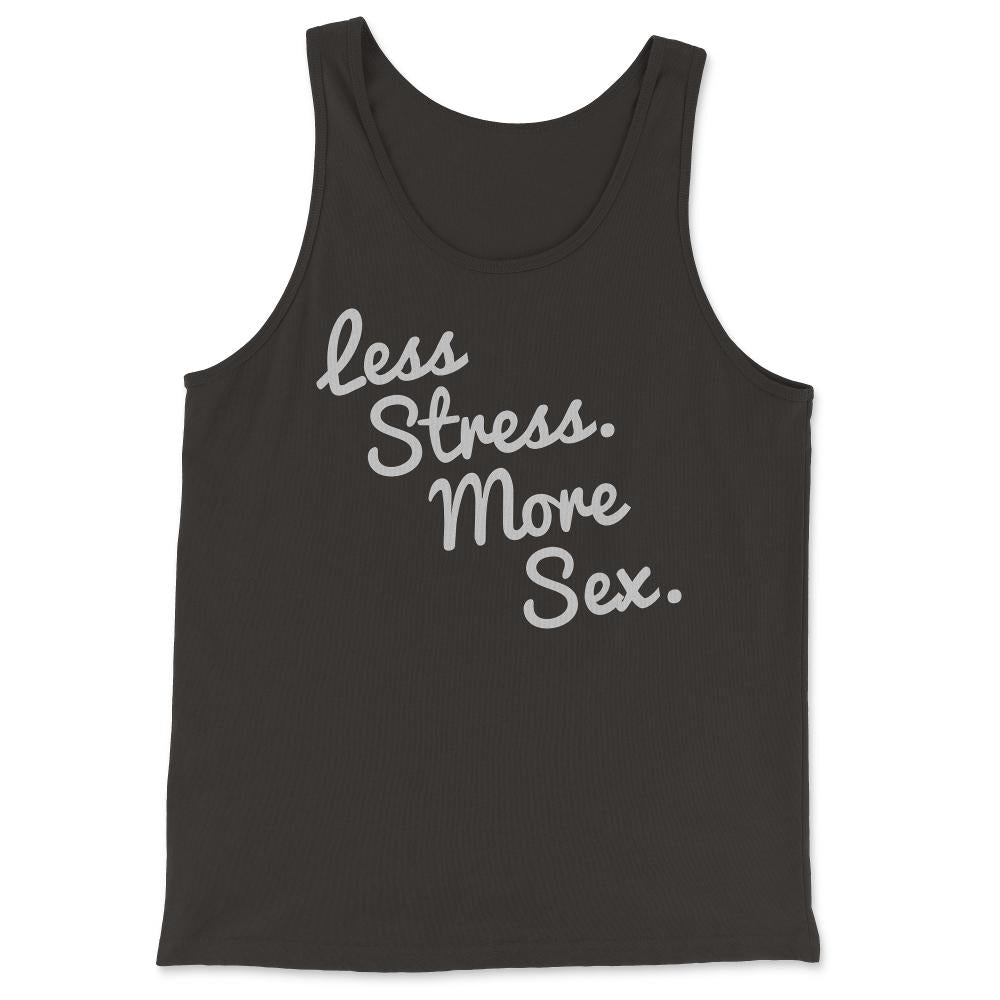 4580 Less Stress And More Sex - Tank Top - Black