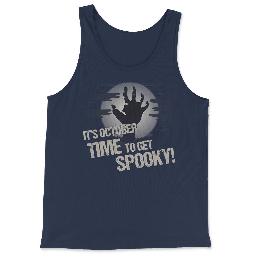 It's October Time to Get Spooky - Tank Top - Navy