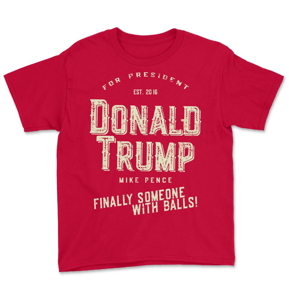 Donald Trump Mike Pence 2016 Retro - Youth Tee - Red