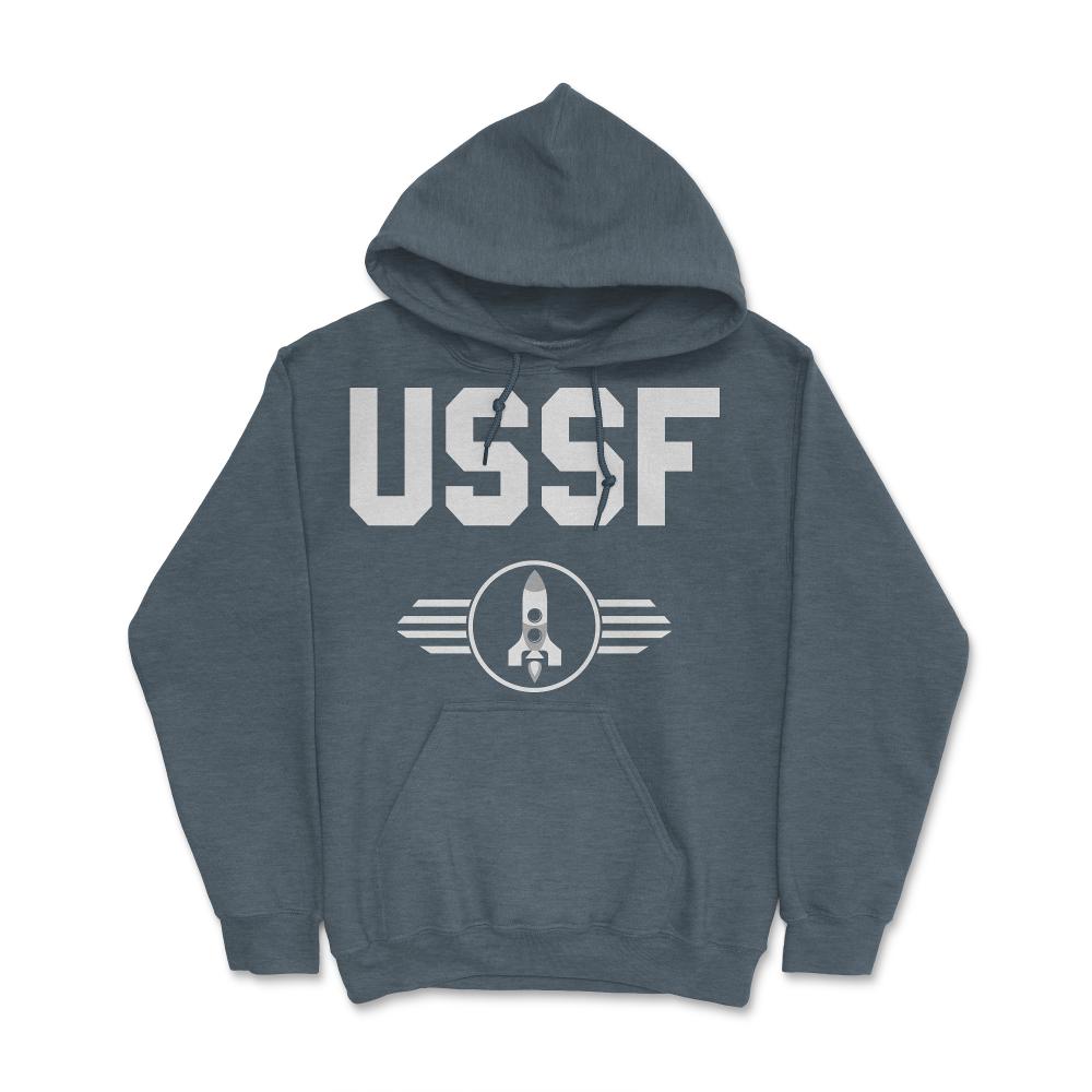 United States Space Force USSF - Hoodie - Dark Grey Heather