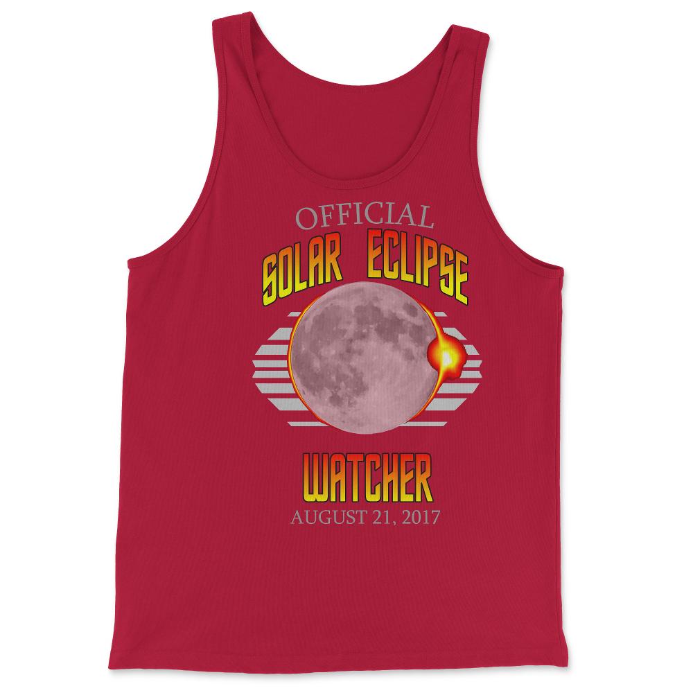 Official Solar Eclipse Watcher - Tank Top - Red
