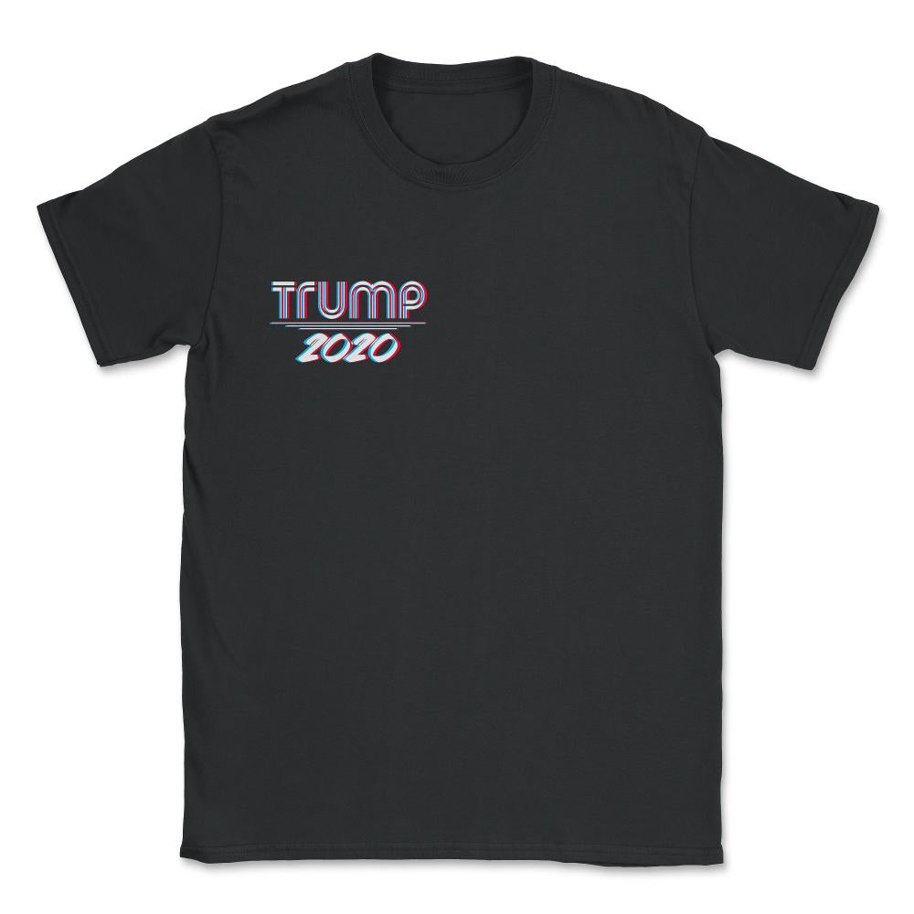 Trump 2020 3D Effect - Unisex T-Shirt - Black