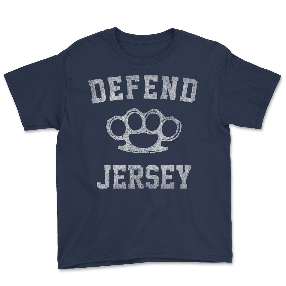 Defend Jersey Retro - Youth Tee - Navy