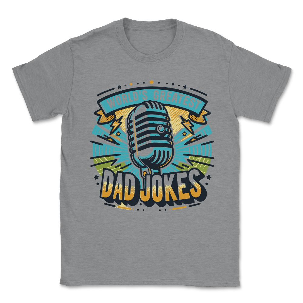 World's Greatest Dad Jokes Unisex T-Shirt - Grey Heather