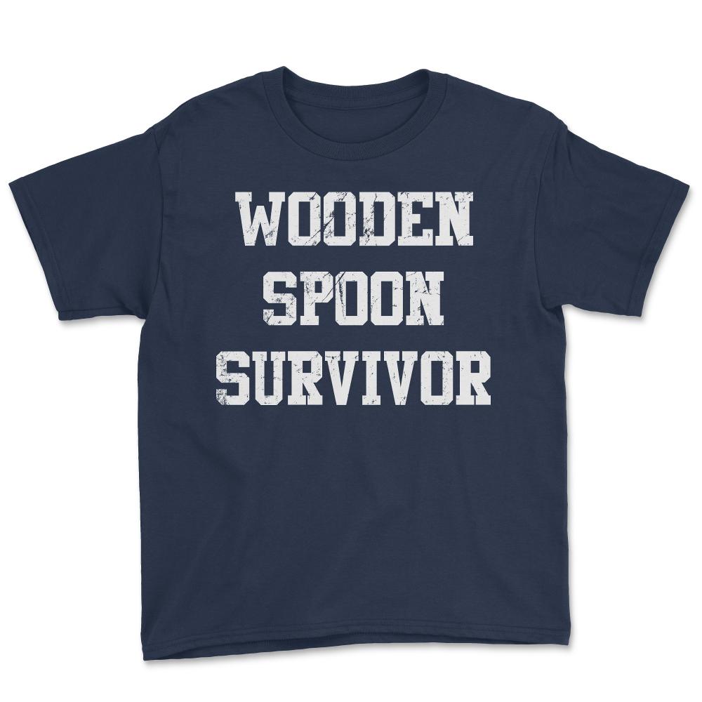 Wooden Spoon Survivor - Youth Tee - Navy