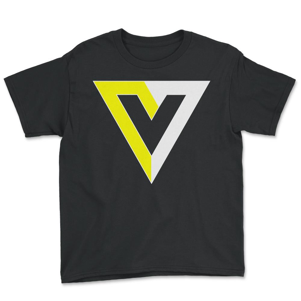V Is For Voluntary AnCap Anarcho-Capitalism - Youth Tee - Black