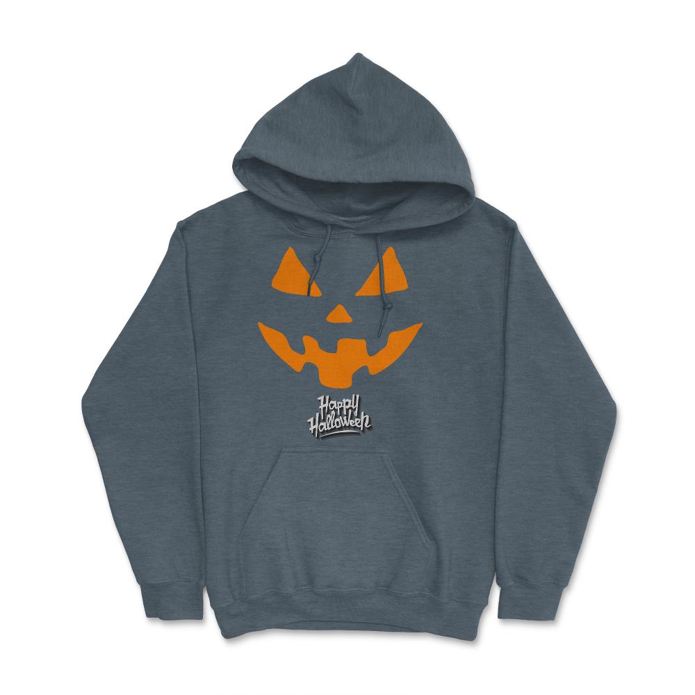 Jack-O-Lantern Pumpkin Happy Halloween - Hoodie - Dark Grey Heather
