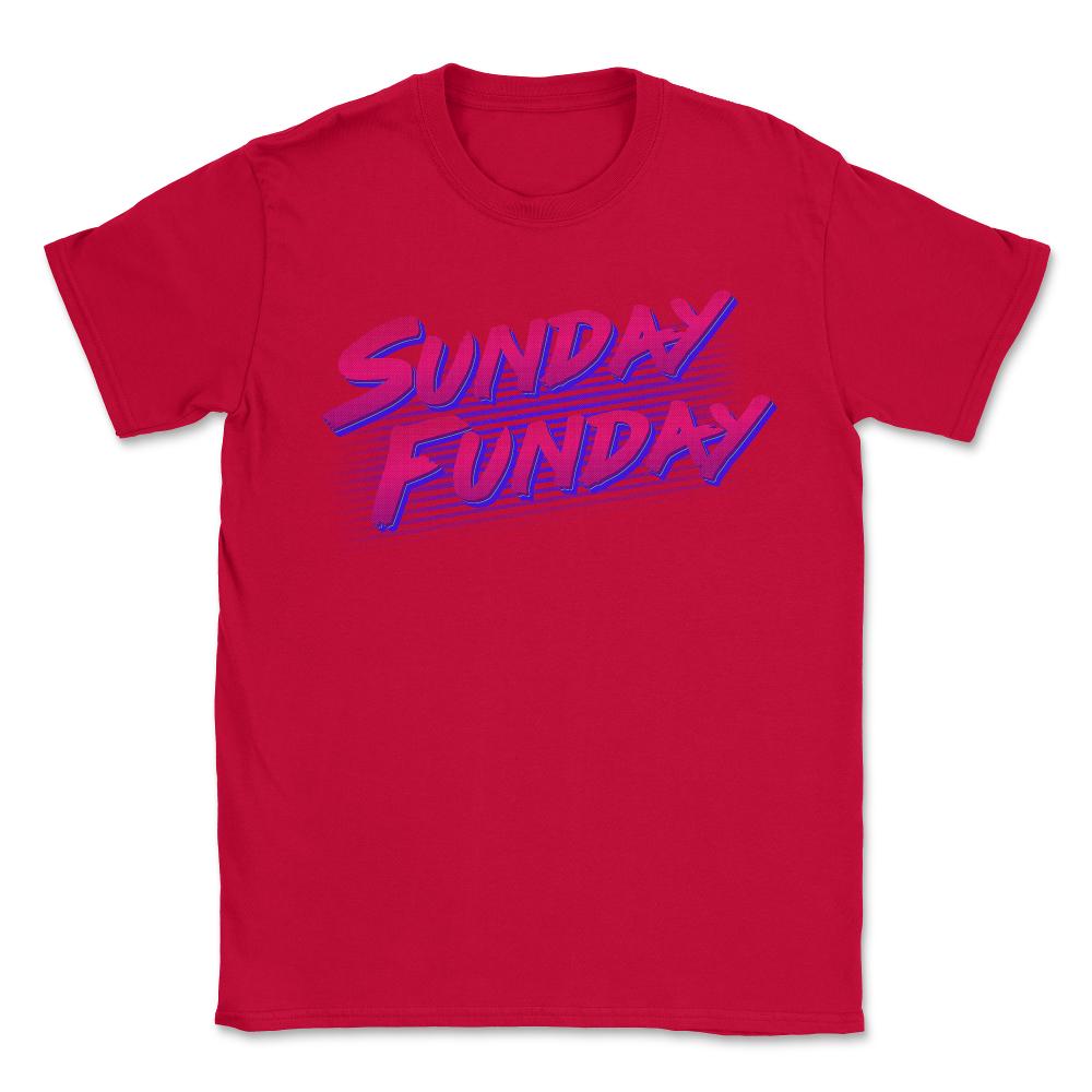 Retro Sunday Funday - Unisex T-Shirt - Red