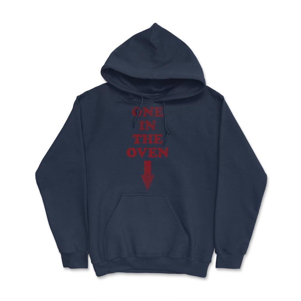 One In The Oven Expecting Pregnant - Hoodie - Navy