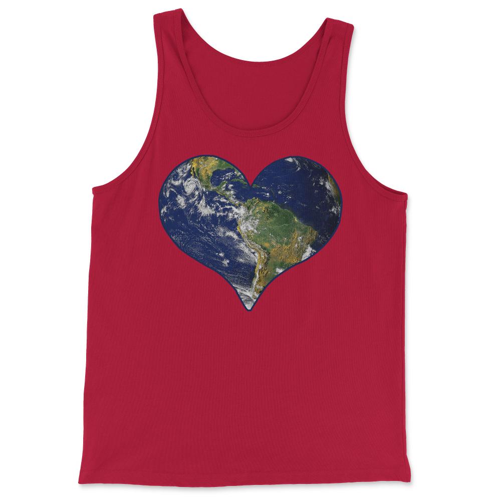 Love Earth Heart Earth Day - Tank Top - Red