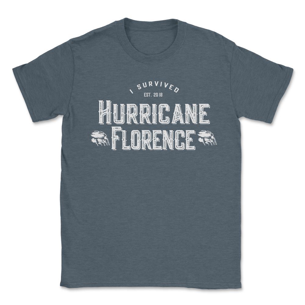 I Survived Hurricane Florence 2018 - Unisex T-Shirt - Dark Grey Heather