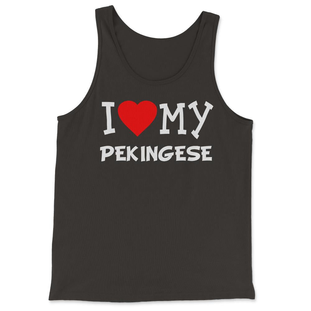 I Love My Pekingese Dog Breed - Tank Top - Black