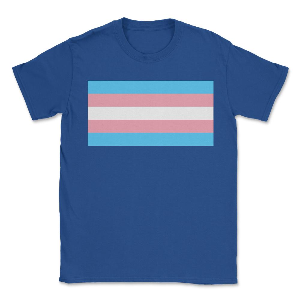 Transgender Pride Flag - Unisex T-Shirt - Royal Blue