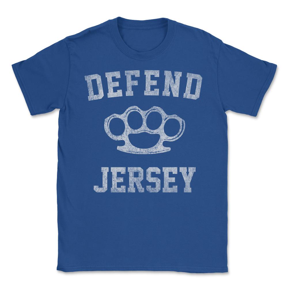 Defend Jersey Retro - Unisex T-Shirt - Royal Blue