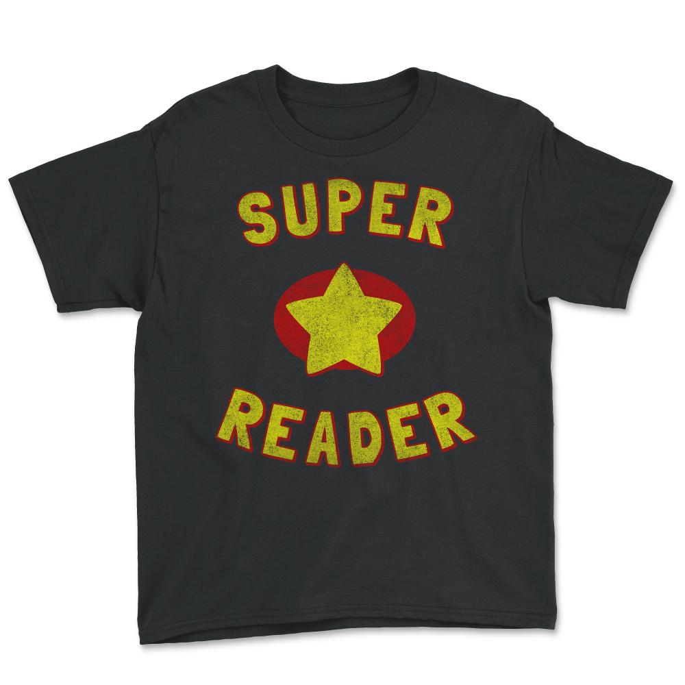 Super Reader Retro - Youth Tee - Black