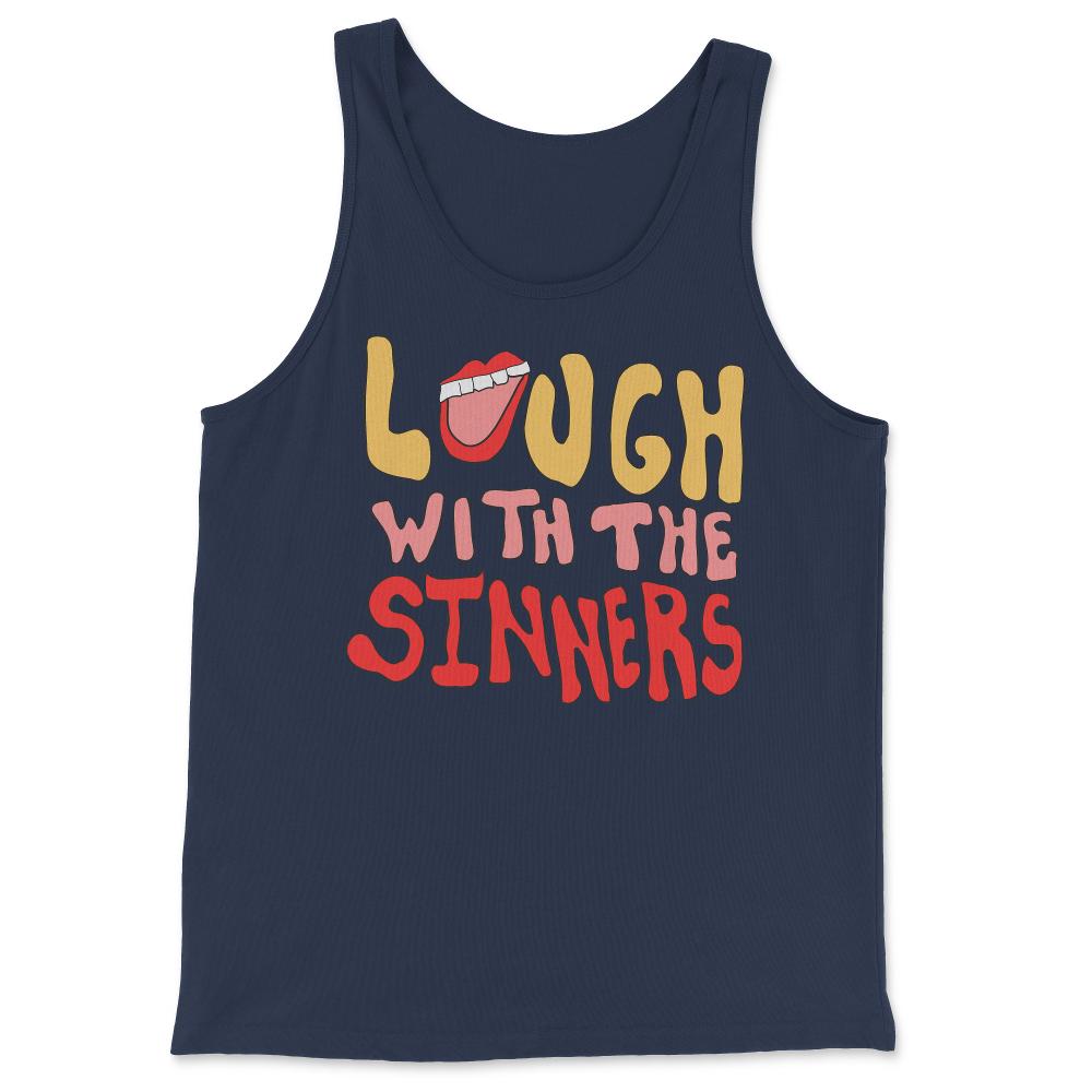 Laugh With The Sinners - Tank Top - Navy