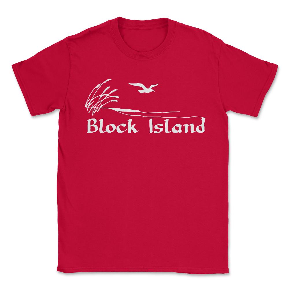 Block Island - Unisex T-Shirt - Red