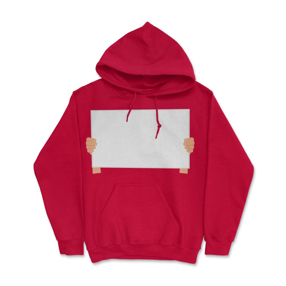 China Protest Solidarity Blank Sign - Hoodie - Red