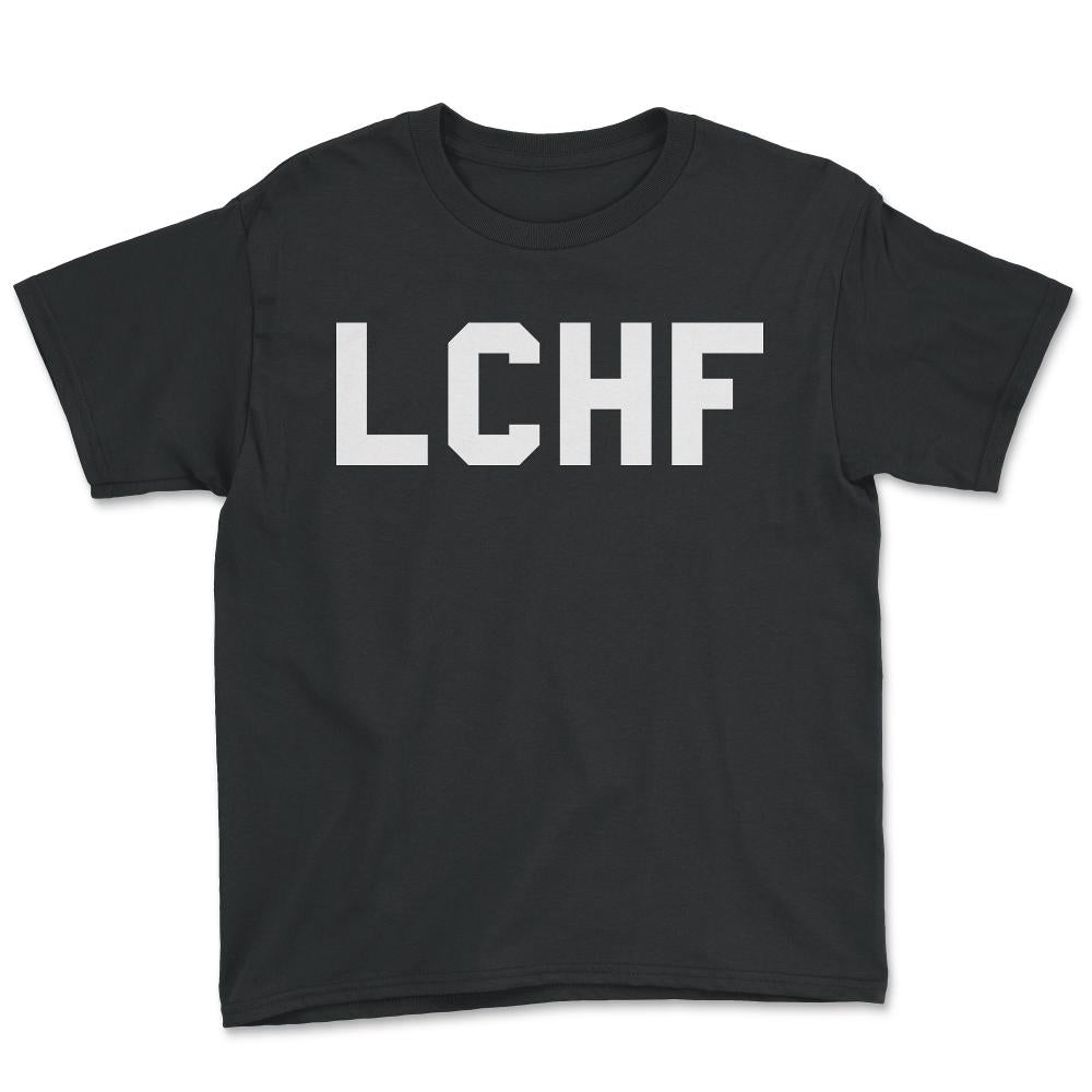 Lchf Low Carb High Fat - Youth Tee - Black