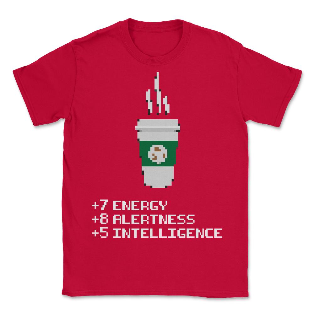 Coffee Power Up - Unisex T-Shirt - Red