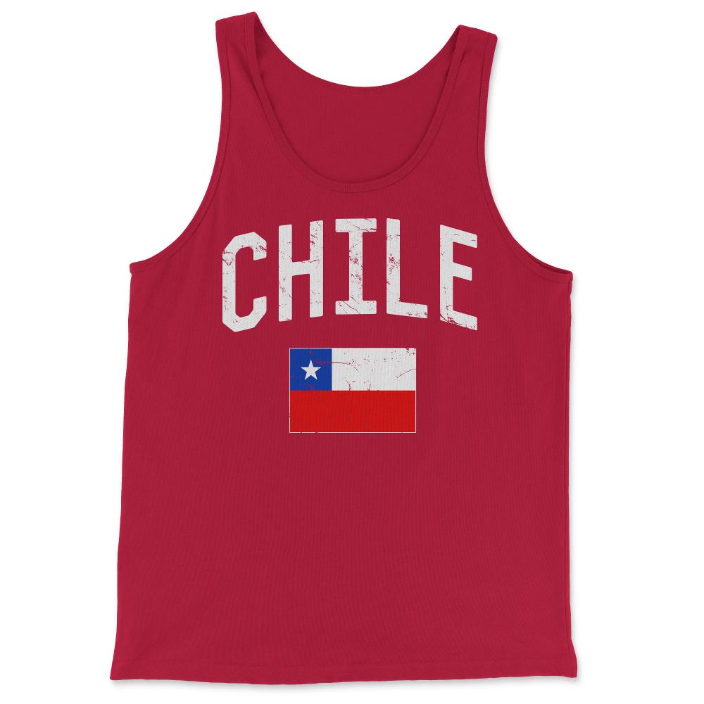Chile Flag - Tank Top - Red