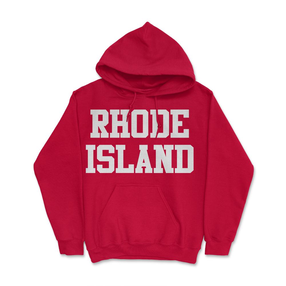 Rhode Island - Hoodie - Red