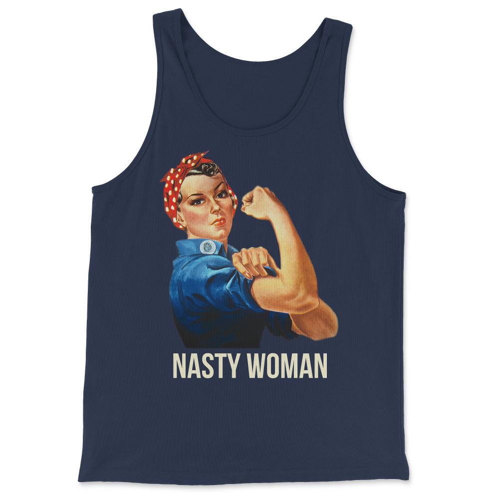 Nasty Woman Rosie the Riveter - Tank Top - Navy