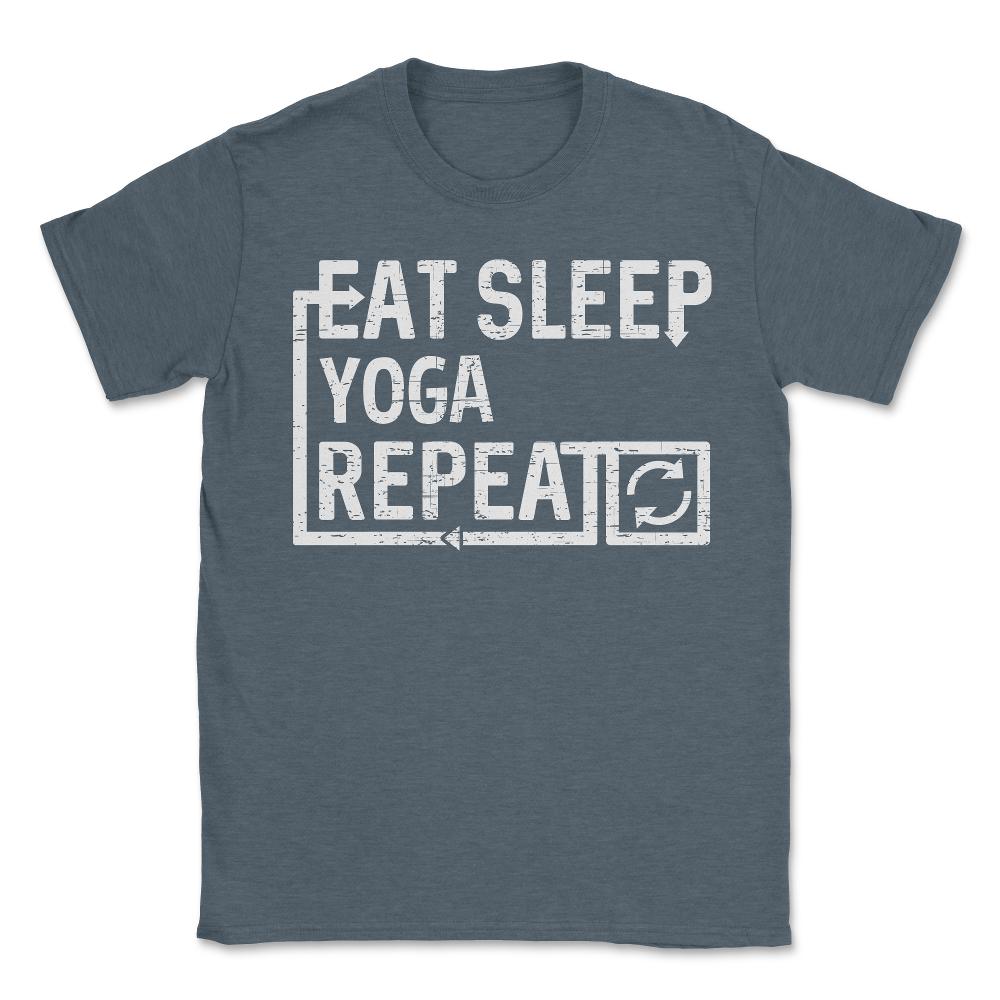 Eat Sleep Yoga - Unisex T-Shirt - Dark Grey Heather