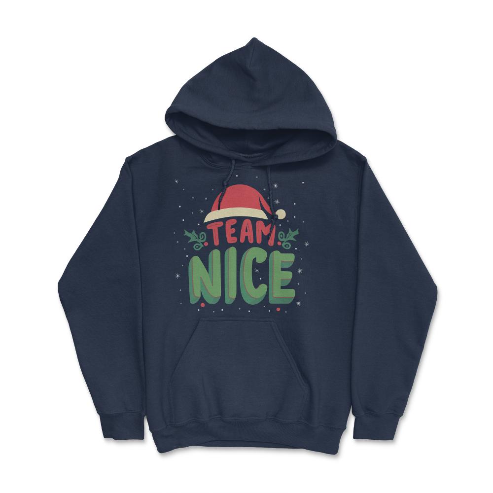 Team Nice Funny Christmas - Hoodie - Navy