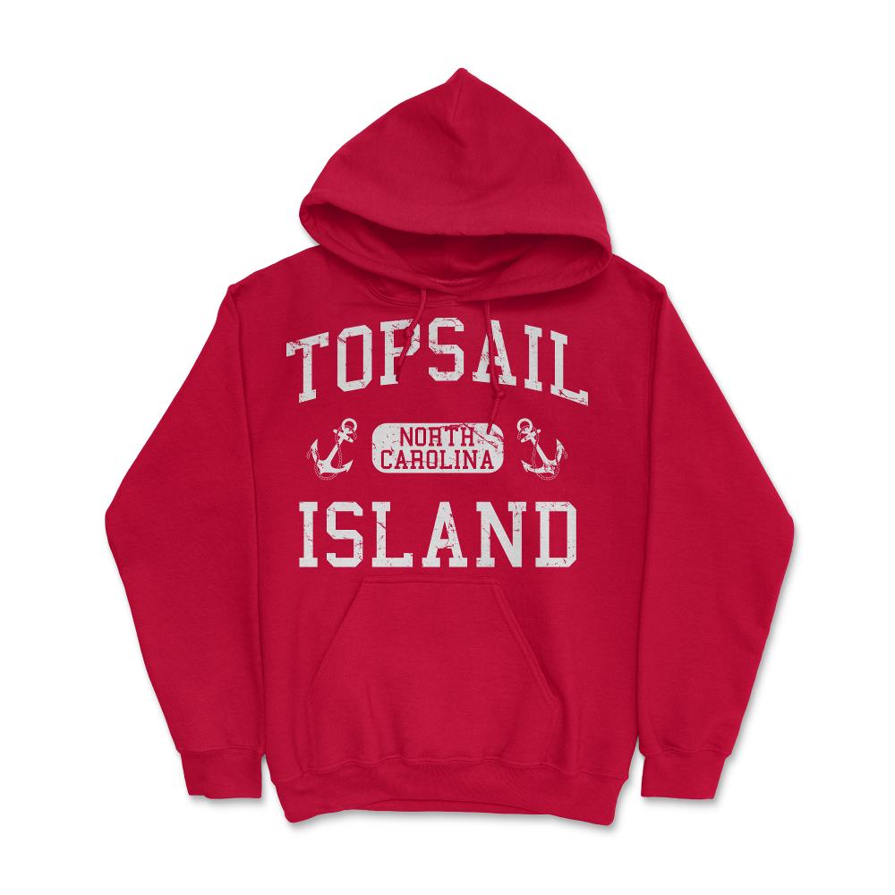 Topsail Island North Carolina - Hoodie - Red