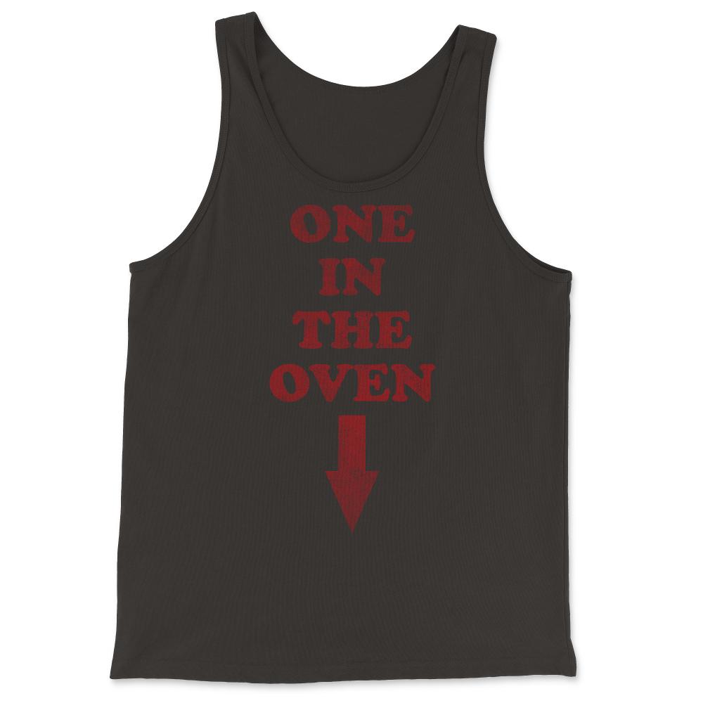 One In The Oven Expecting Pregnant - Tank Top - Black
