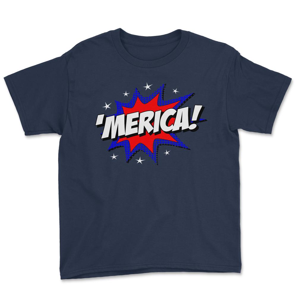 'Merica America - Youth Tee - Navy