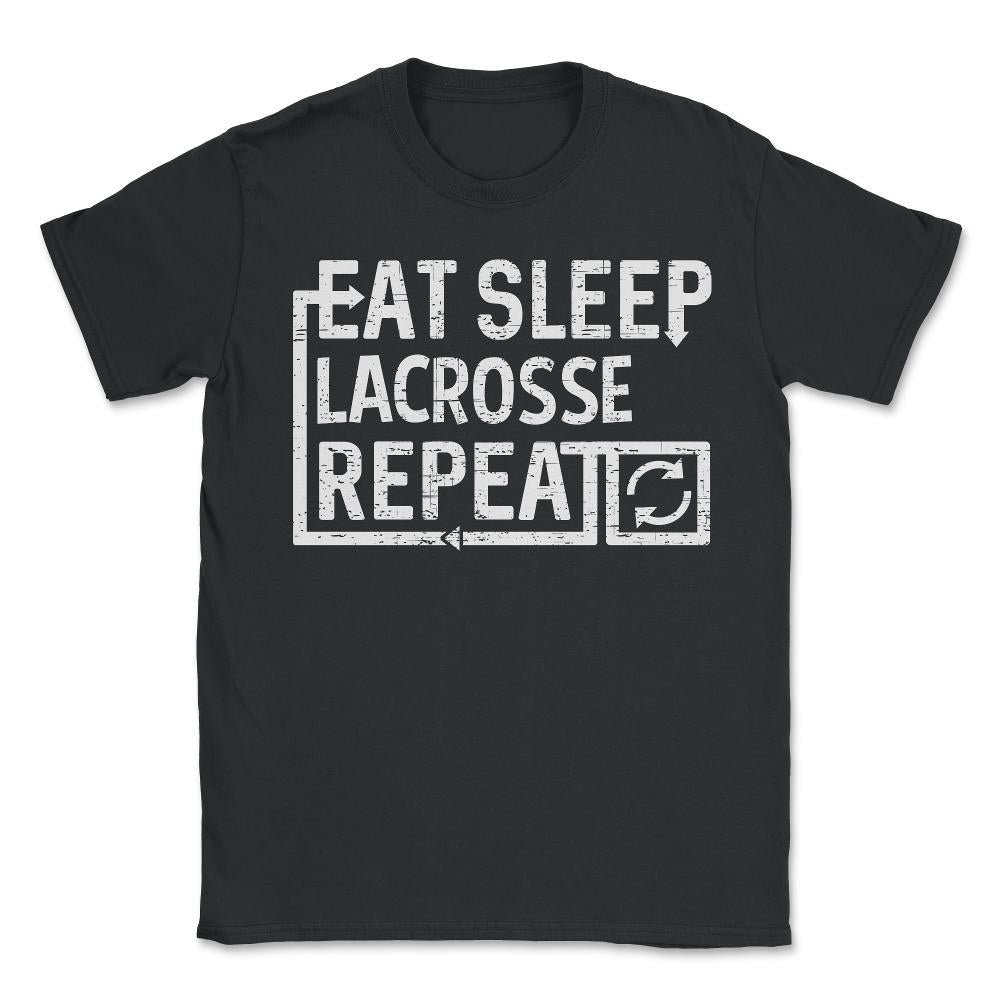 Eat Sleep Lacrosse - Unisex T-Shirt - Black
