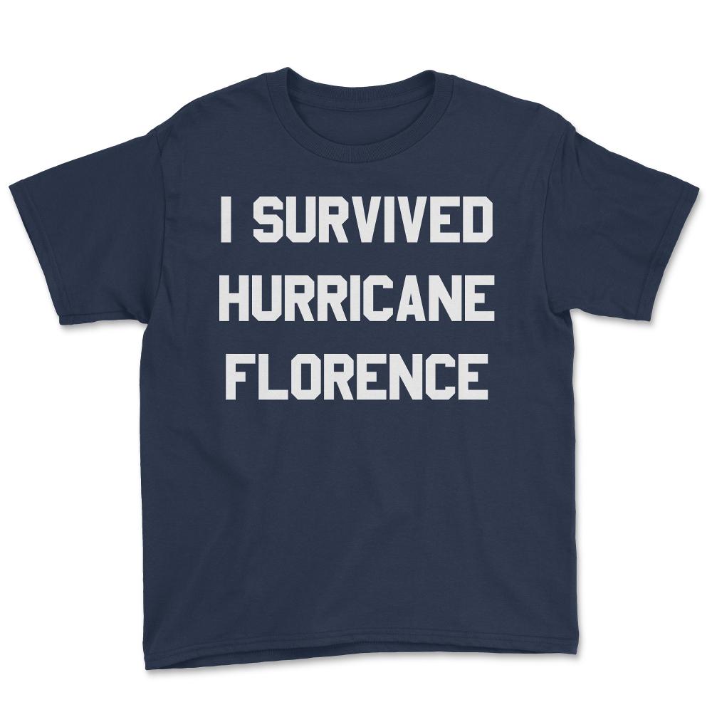 I Survived Hurricane Florence - Youth Tee - Navy