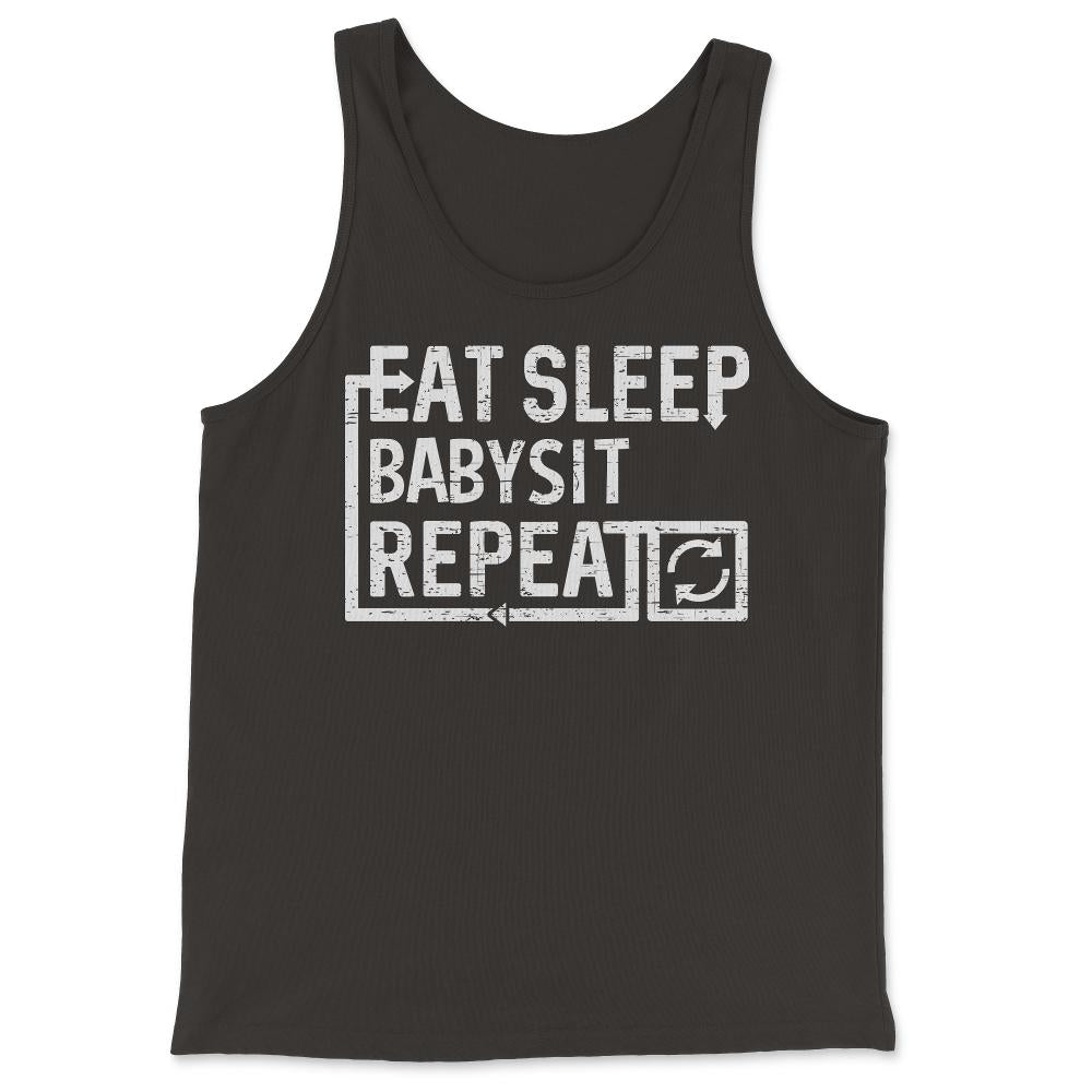 Eat Sleep Babysit - Tank Top - Black