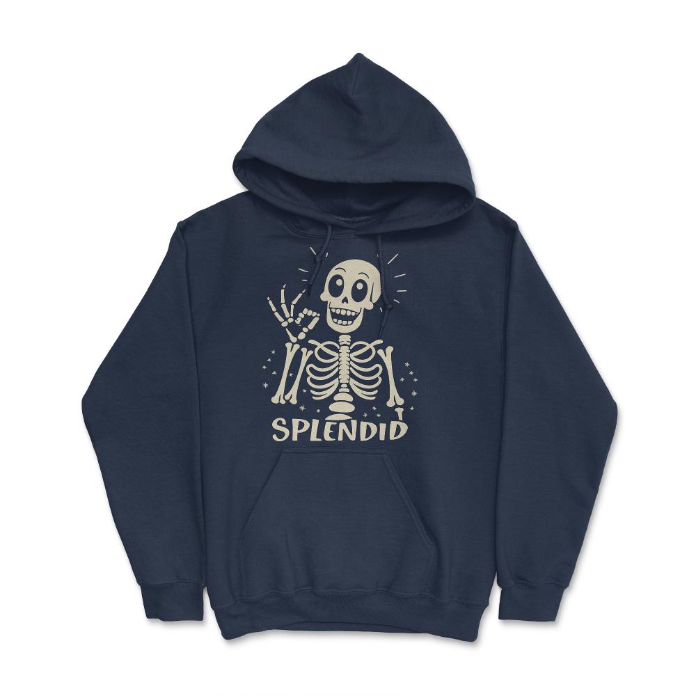Splendid Skeleton Funny Halloween - Hoodie - Navy
