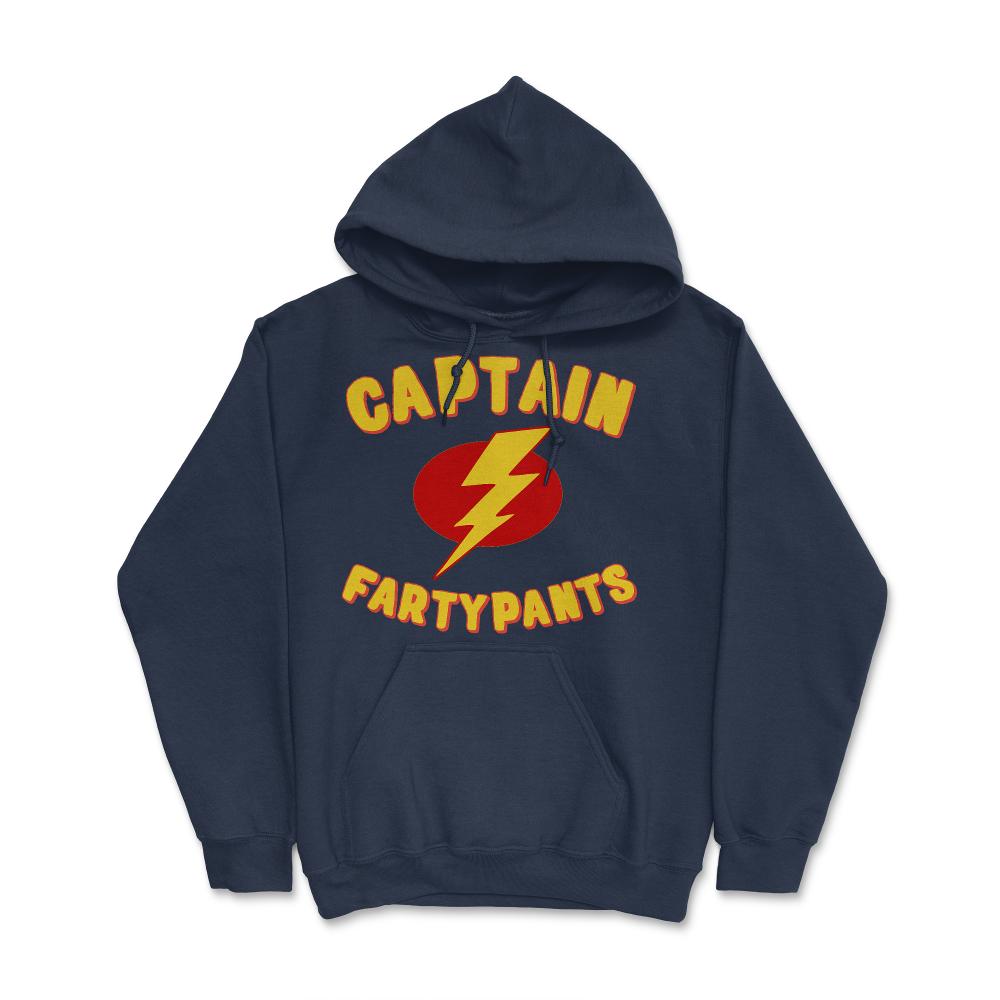 Captain Fartypants Funny Fart - Hoodie - Navy