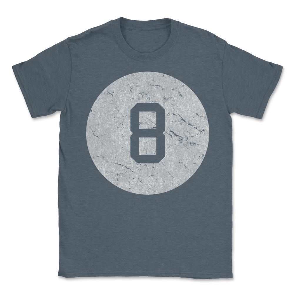 Retro 8 Ball - Unisex T-Shirt - Dark Grey Heather